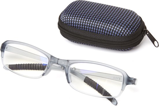 Kikkerland Computerbril - Blauw Licht Filter Bril - Blue Light Filter Glasses - Beeldschermbril - Unisex - Transparant