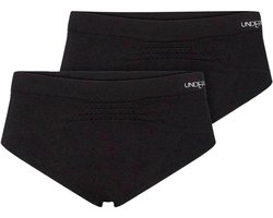 Underun Vrouwen Slip Duo Pack Zwart/Zwart - Hardloopondergoed - Sportondergoed - S