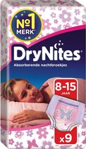 DryNites Absorberende Luierbroekjes Girl 8-15 jaar 9 stuks
