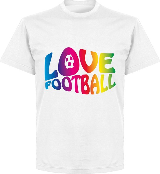 Love Football T-shirt - Wit - 3XL