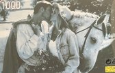 Ouderwetse Puzzel 1000 Stukjes - Liefde Koppel met paard