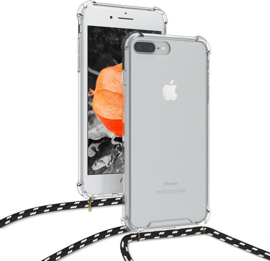 Komkommer strak krassen Telefoonhoes met nek koord voor Apple iPhone 7 Plus en de 8 Plus  telefoontasje crossbody | bol.com