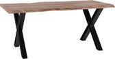 Beliani BROOKE - Eettafel - lichte houtkleur - acaciahout