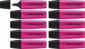 STABILO BOSS ORIGINAL - Markeerstift - Hoogtse Kwaliteit - Lila - Doos 10 Stuks