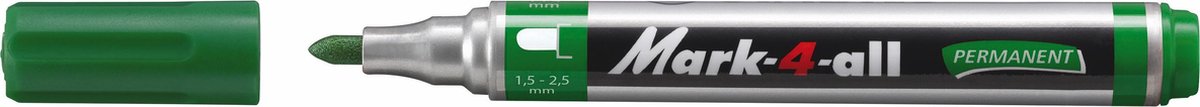 Stabilo Mark-4-All 651 marker, ronde punt groen