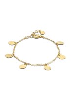 Casa Jewelry Armband Sugarbowl Mini Goud Verguld van 17 cm met 3 cm verstelketting