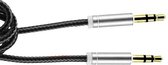 Xssive 3,5mm Audio Aux kabel - jack kabel - LS-Y01 - 1 meter - zwart