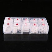 Nail Tips Set - 500 pièces French Manucure White in Firm Tipbox - Conseils pour ongles en acrylique et ongles en gel - Haute qualité - Marché professionnel