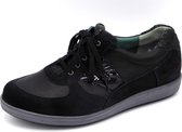 Durea Dames Veterschoen 6152-6525 Zwart - Wijdte K - Maat 4½