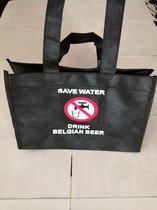 Draagtas SAVE WATER DRINK BELGIAN BEER ( set van 10 stuks)