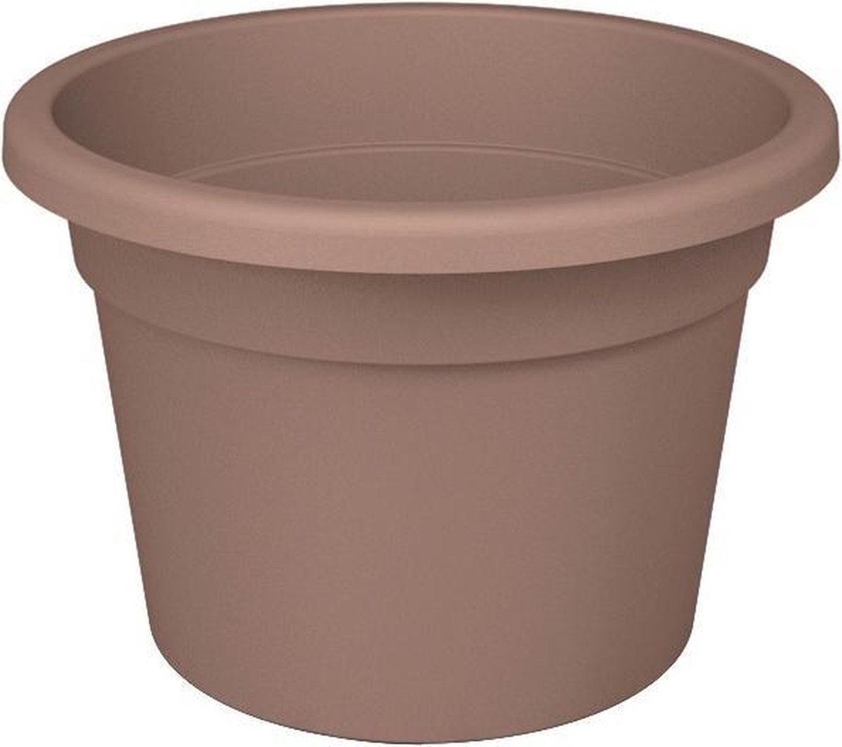 Bloempot Rond Premium 50cm + Bodemgaten POEDERBRUIN Nicoli