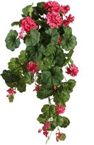 Viv! Home Luxuries Geranium hangend - zijden bloem - roze - topkwaliteit