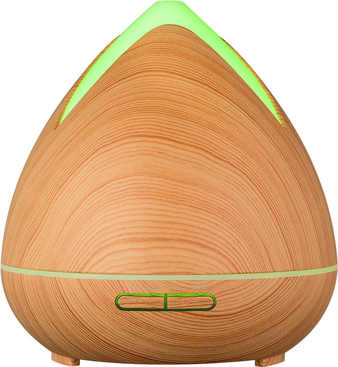 Goedkoopste Aroma Diffuser - Diffuser - aromatherapie - Verneverlaar - Lucht bevochtiger - 400ML -Olie verdamper - Hout Bamboe - Home of Decorations