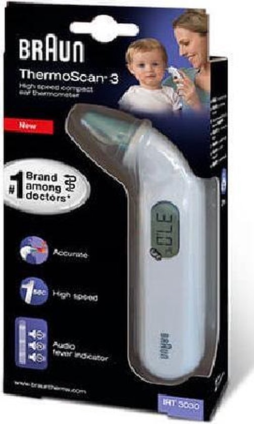 Braun oorthermometer - oorthermometer - thermometer lichaam - thermometer  koorts -... | bol.com