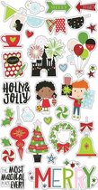 Simple Stories: Say Cheese Christmas Chipboard Stickers 6"X12"