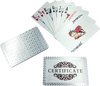 Afbeelding van het spelletje Luxe zilveren Speelkaarten - Waterdichte Speelkaarten - Pokerkaarten - Speelkaarten - Waterproof kaarten - Geplastificeerd - Competitief - Spelletjes - Kaarten