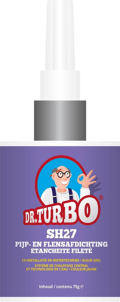 Dr. Turbo SH27 Pijp en Flensafdichting - 75 Gram - voor Cilindrische Delen - Borgmiddel