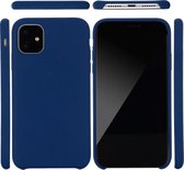 Softcase silicone voor iPhone 11 6.1 inch - donkerblauw