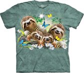 The Mountain Adult Unisex T-Shirt - Sloth Family Selfie