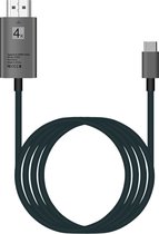 Garpex® USB-C naar HDMI Kabel - USB 3.1 Type C naar HDMI Adapter - 4K Resolutie - 2 Meter