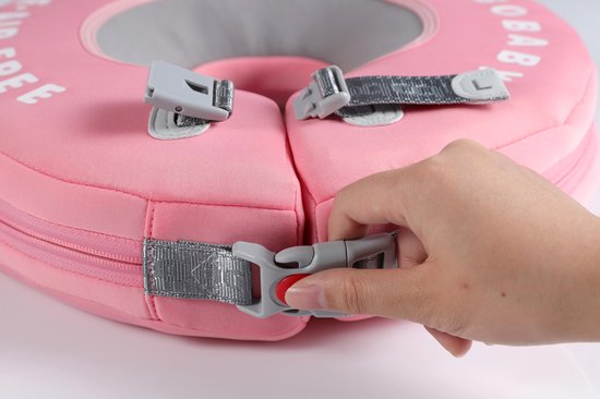 Roze babyzwemring met afneembare zonwering en veiligheidsgordel, 6-36 Roze babyzwemring met afneembare zonwering en veiligheidsgordel, 6-36