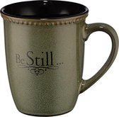 Mok Be still and know - Groen  - 384 ml