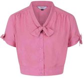 Dancing Days Blouse -XL- PUSSY CROP Roze