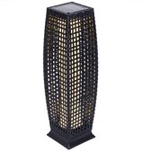 Deuba Solar tuinlamp polyrotan 25 LED 80cm