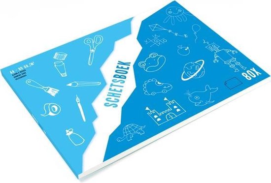 Carnet de croquis A4 80 feuilles 80 grammes, côté court collé