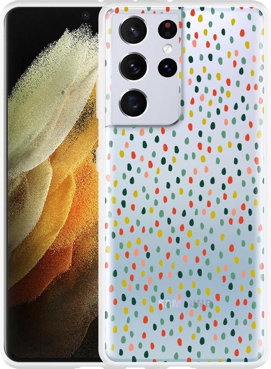 Samsung Galaxy S21 Ultra Hoesje Happy Dots