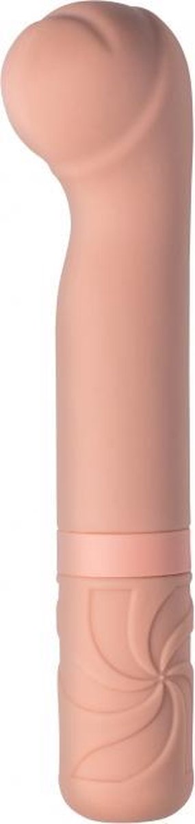 Goedkoopste USB Oplaadbaar - Mini vibrator - 100 Silicone - 10 Functies - Universe - Rocky’s Fairy Mallet - Beige