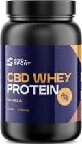 CBD+SPORT Whey Proteïne met CBD - Wei eiwitten - 500 gram - Vanille