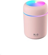 ElQing Humidifier - Diffuser - Met LED Lamp - Diffuser Aromatherapie - Luchtbevochtiger - Roze