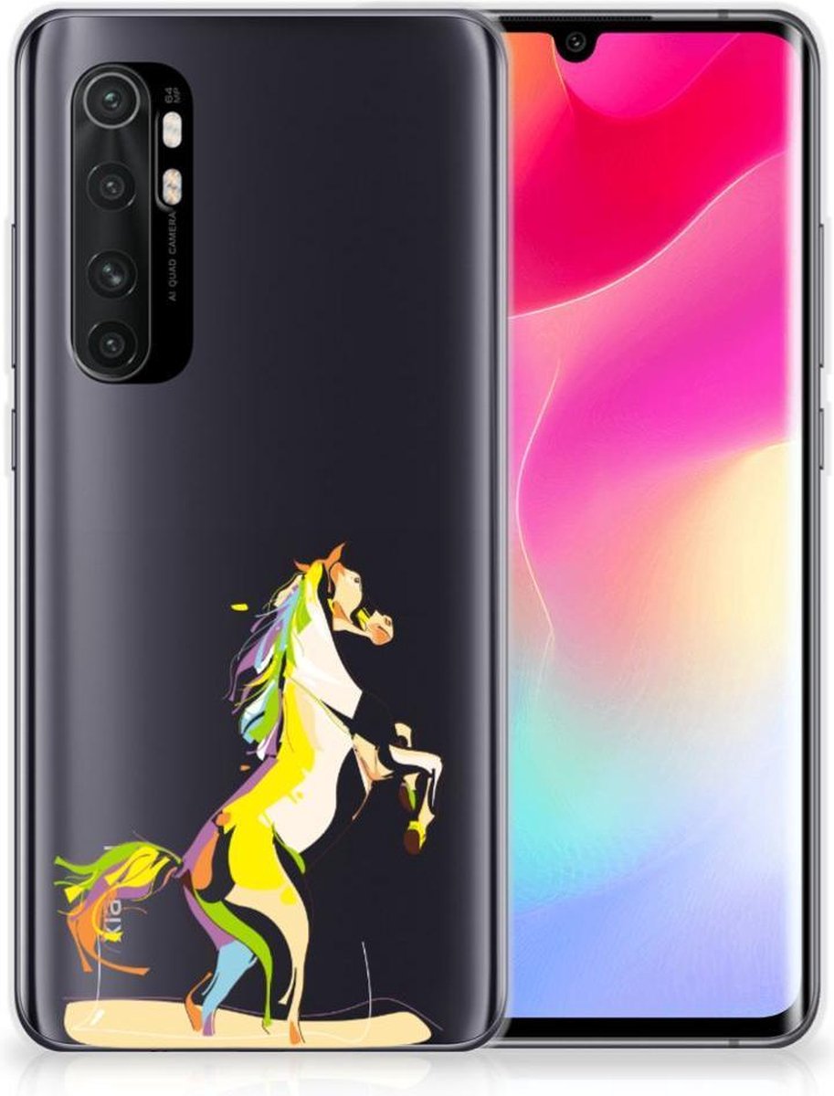 Xiaomi Mi Note 10 Lite Telefoonhoesje met Naam Horse Color