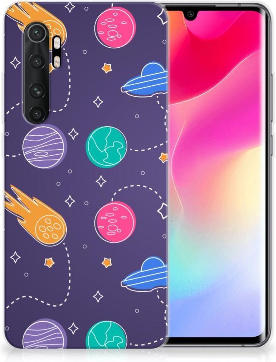 Back Cover voor Xiaomi Mi Note 10 Lite Silicone Back Cover Space