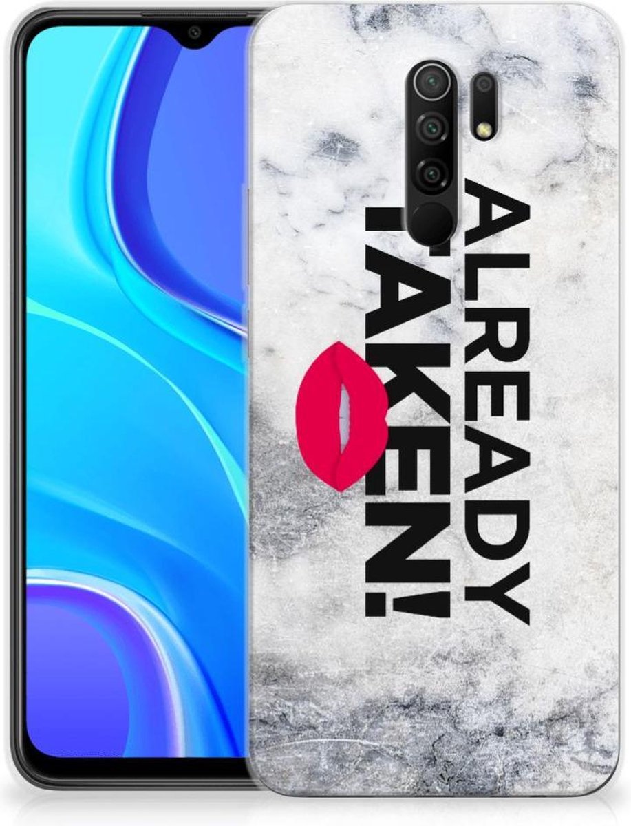 Xiaomi Redmi 9 Siliconen hoesje met naam Already Taken White