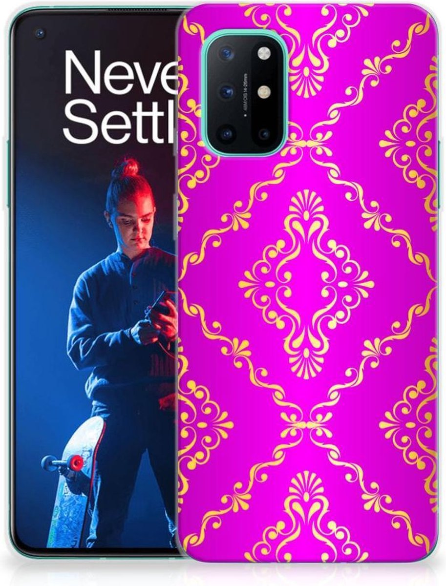 Siliconen Hoesje OnePlus 8T Barok Roze