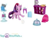 My Little Pony On The Go Twilight Sparkle met toebehoren 8 cm | My Little Pony Speelgoed Speelfiguur Speelpop | Speelgoed voor kinderen