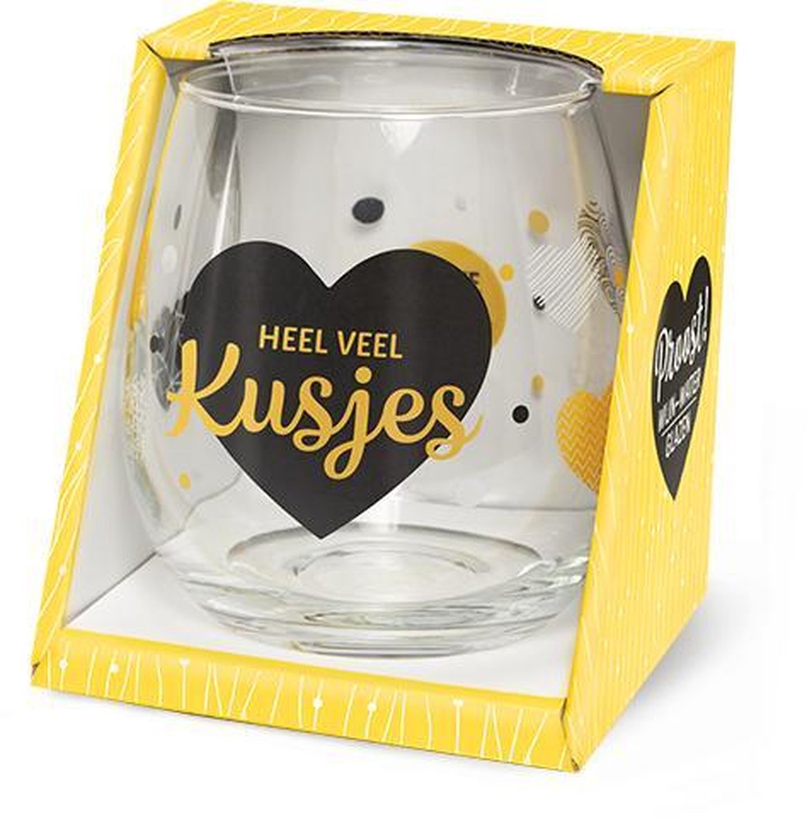 Wijn/waterglas - Kusjes