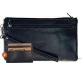 Safekeepers Portemonnee Dames Clutch met Pasjeshouder Leer Zwart