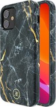 Jade BackCover - Telefoonhoesje - Hoesje voor iPhone 12 mini 5.4'' - Zwart