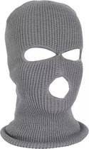 Bivakmuts Grijs - Warme muts - Rekbaar - One Size - Balaclava - Motor - Skiën - Skimuts