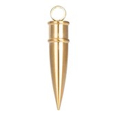 IXXXI Men man pendant/hanger voor aan een ketting bullet/kogel goudkleurig stoer cadeau