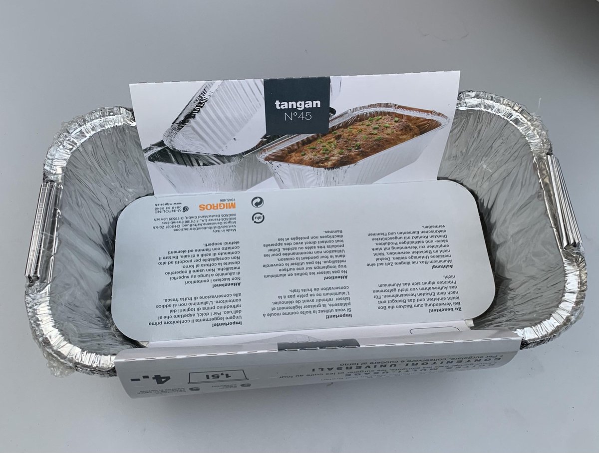 Aluminium oven schaal 1,5 liter 5 stuks