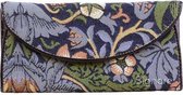 Signare - Portemonnee envelop - Gobelin - Strawberry Thief Blue - William Morris