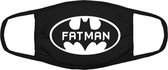 Fatman mondkapje | batman | superheld | Gotham | dik | dikzak | gezichtsmasker | bescherming | bedrukt | logo | Zwart |mondmasker van katoen, uitwasbaar & herbruikbaar. Geschikt voor OV