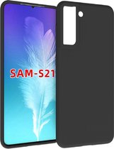 Samsung Galaxy S21 Hoesje - Zwart Siliconen Case