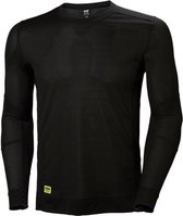 Helly Hansen T-shirt Lange Mouw Lifa Crewneck Zwart Mt Xs