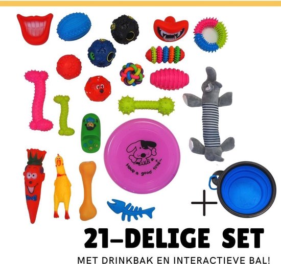21-Delige Speelgoed Set -Inclusief Interactieve Bal & Invouwbare | bol.com