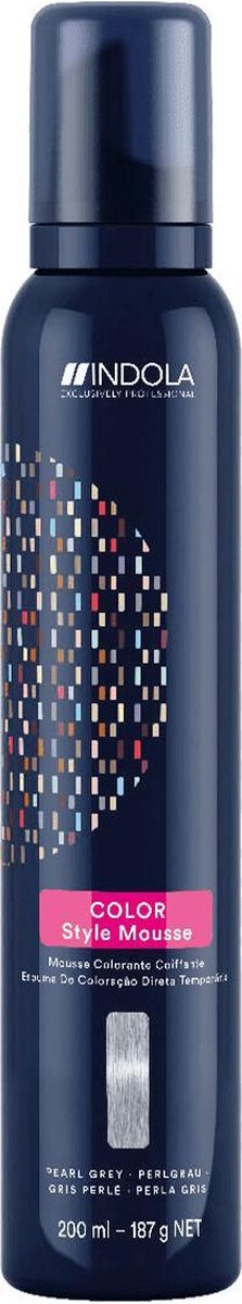 Indola Color Style Mousse Pearl Grey - Haarmousse - 200 ml
